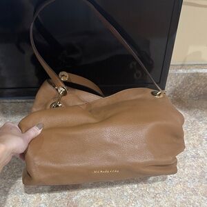 Michael Kors Brown Leather Shoulder Bag